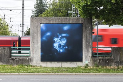 Installationsansicht After Blue Marble, KUB Billboards, 2018