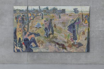 Michael Armitage, Ausstellungsansicht 2. Obergeschoss Kunsthaus Bregenz, 2023