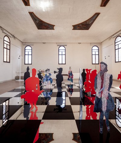Installationsansicht KUB in Venice, 1. Obergeschoss Scuola di San Pasquale, 2022
