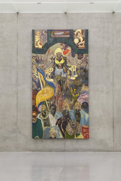 Michael Armitage, Ausstellungsansicht 1. Obergeschoss Kunsthaus Bregenz, 2023