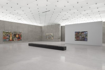 Michael Armitage, Installation view third floor Kunsthaus Bregenz, 2023