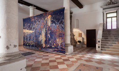 Installationsansicht KUB in Venedig, Erdgeschoss Scuola di San Pasquale, 2022